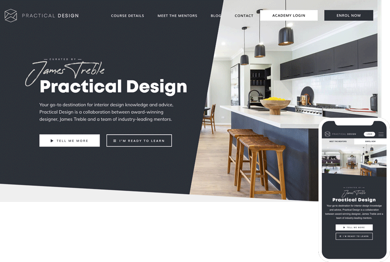 practical design webpage