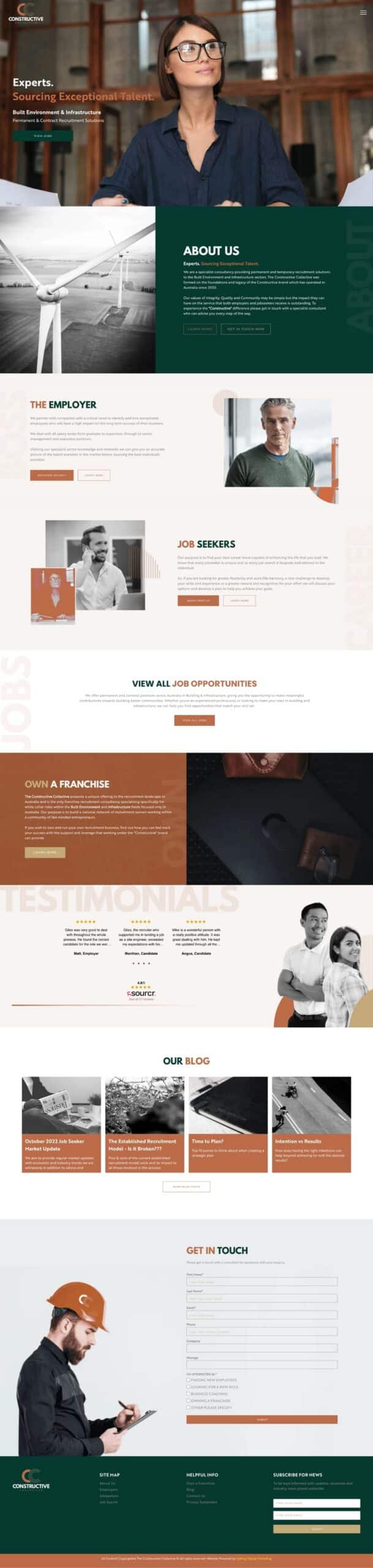 Constructive Collective Website Design