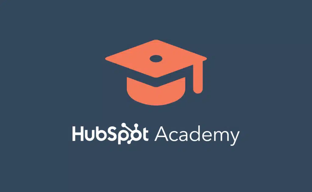 HubSPot Academy Graphic Thumbnail with Graduation Hat and HubSPot logo